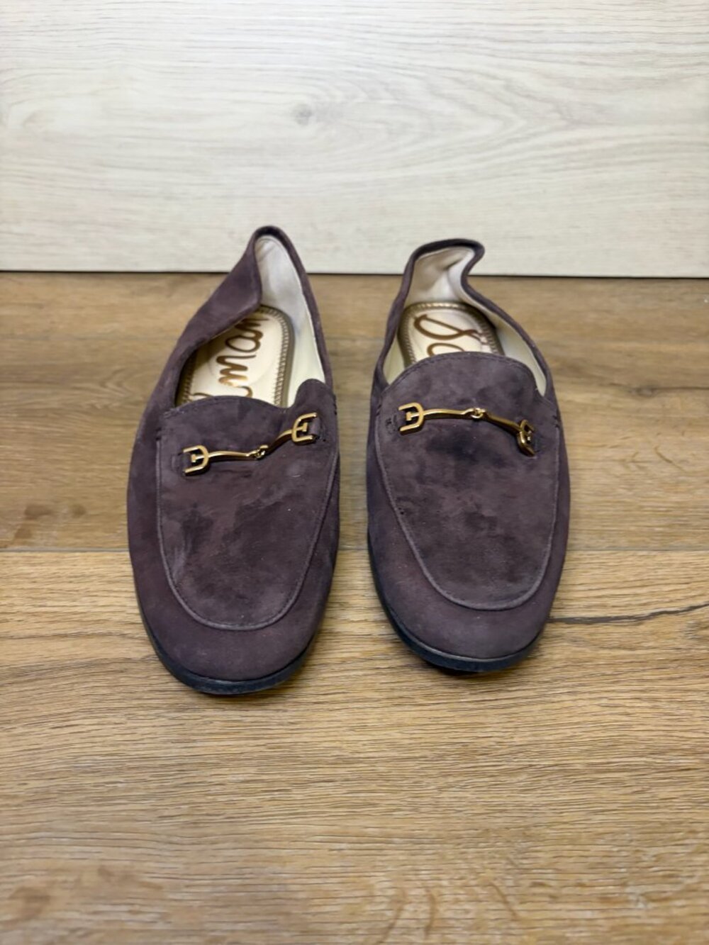 Sam Edelman Loraine Suede Bit Loafers Purple Cocoa Size 8M